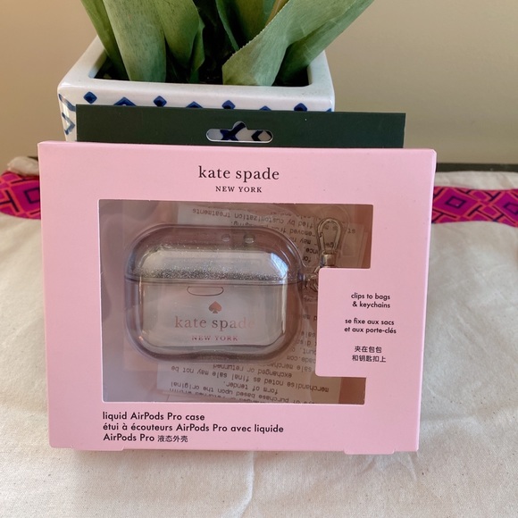 Kate Spade Sliver glitter airpod pro case - Picture 6 of 12